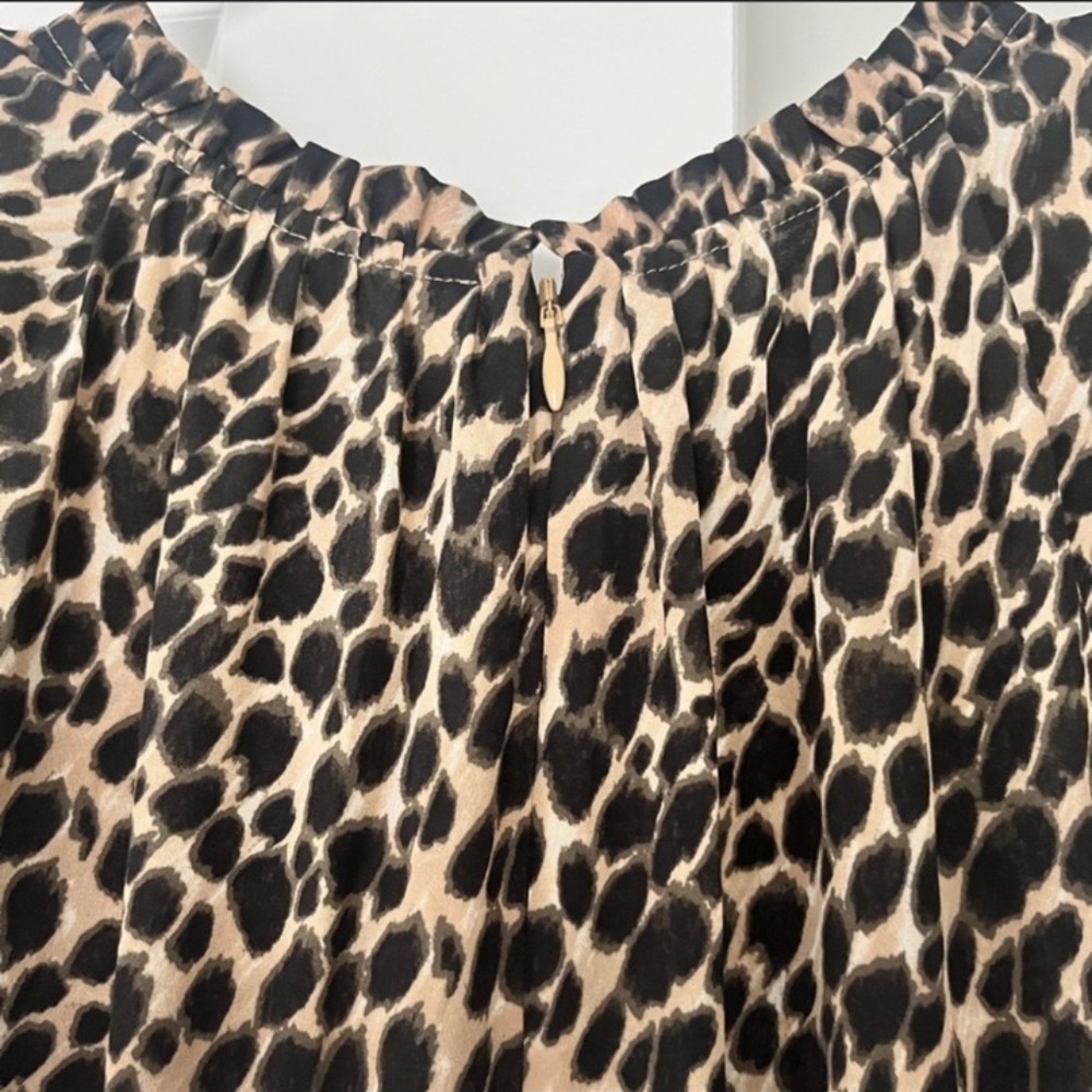 J crew leopard print maxi dress size 8 - Picture 3 of 6